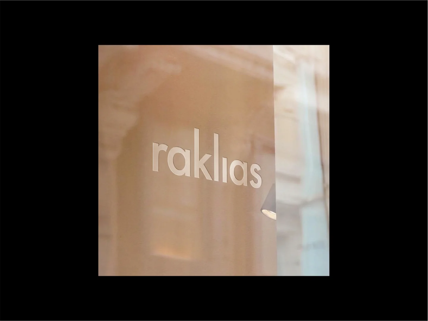 Raklias visual identity application